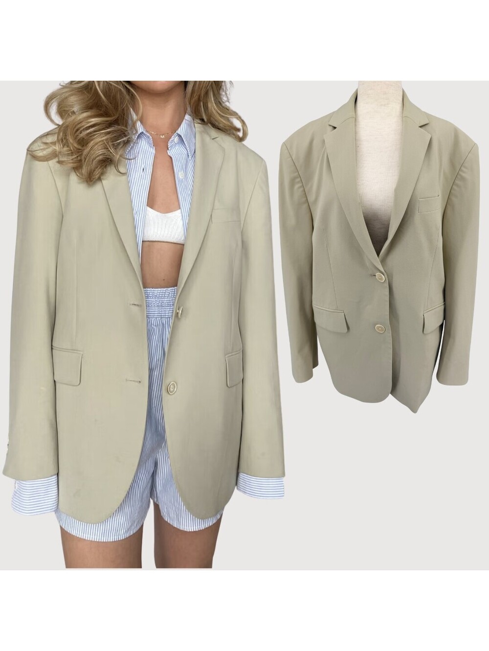 Djerf Avenue Forever Blazer Greige XS